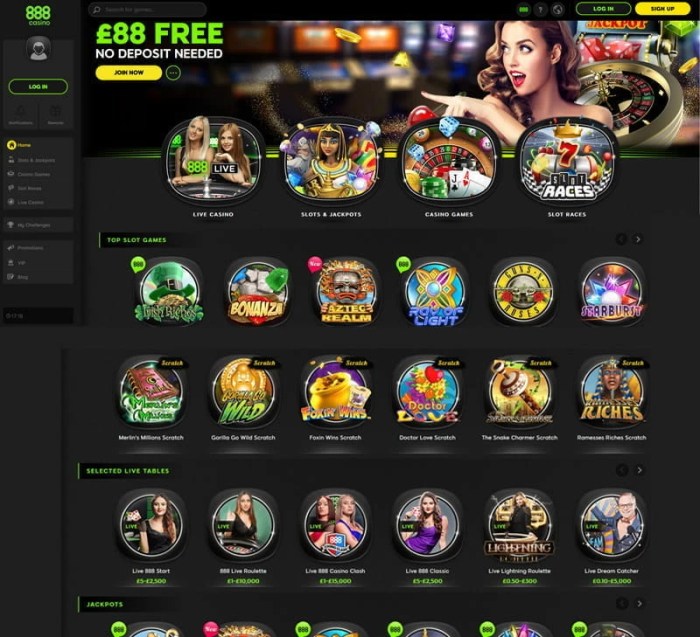 888 casino screenshot 888casino game review platform